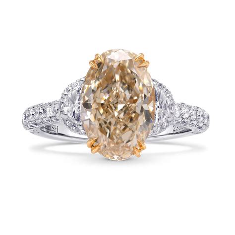 light brown diamond engagement ring.